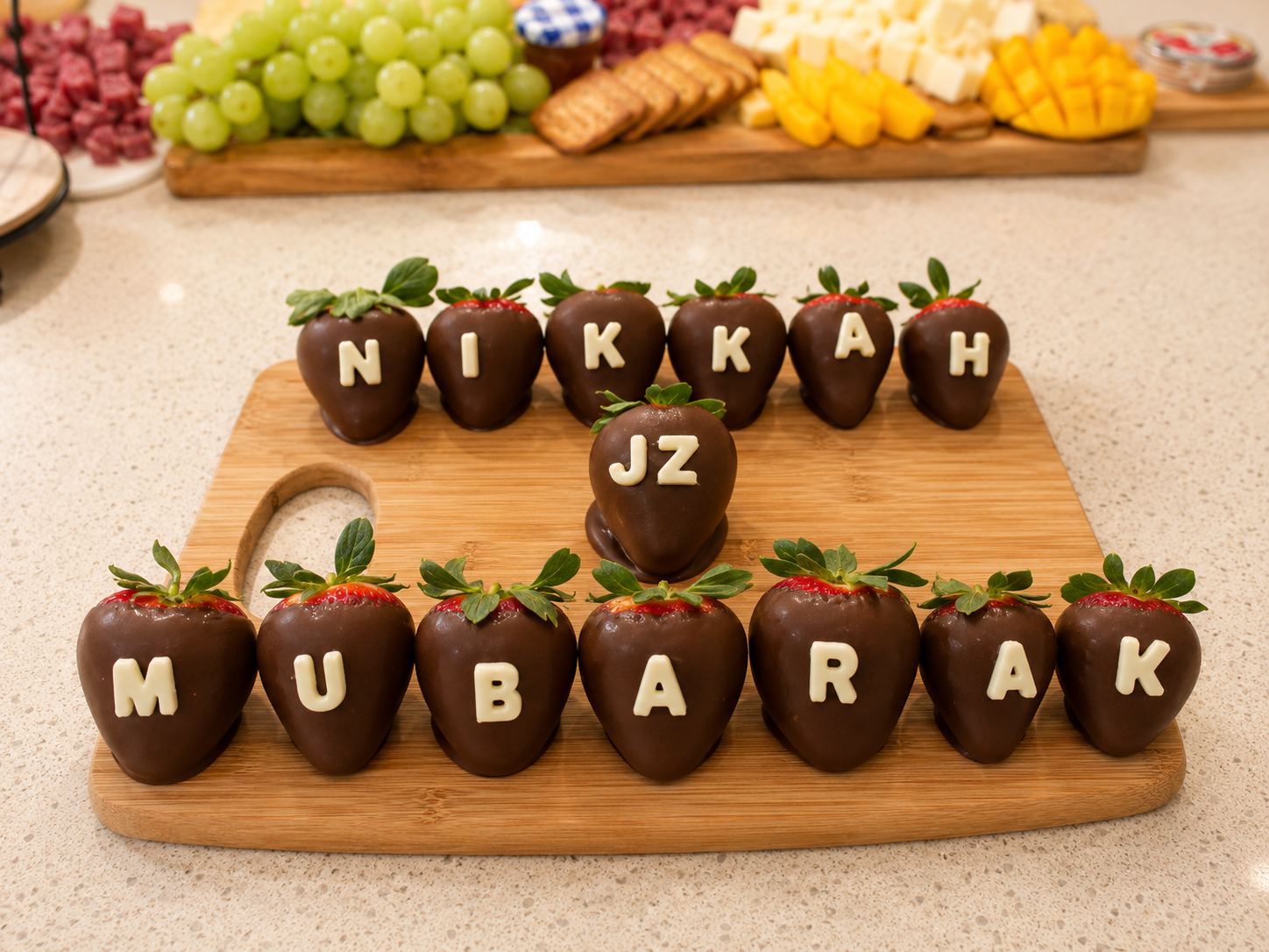 Chocolate covered strawberries celebration